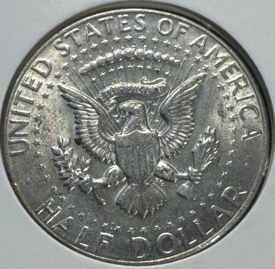 1969-D Kennedy Half Dollar Ungraded — back
