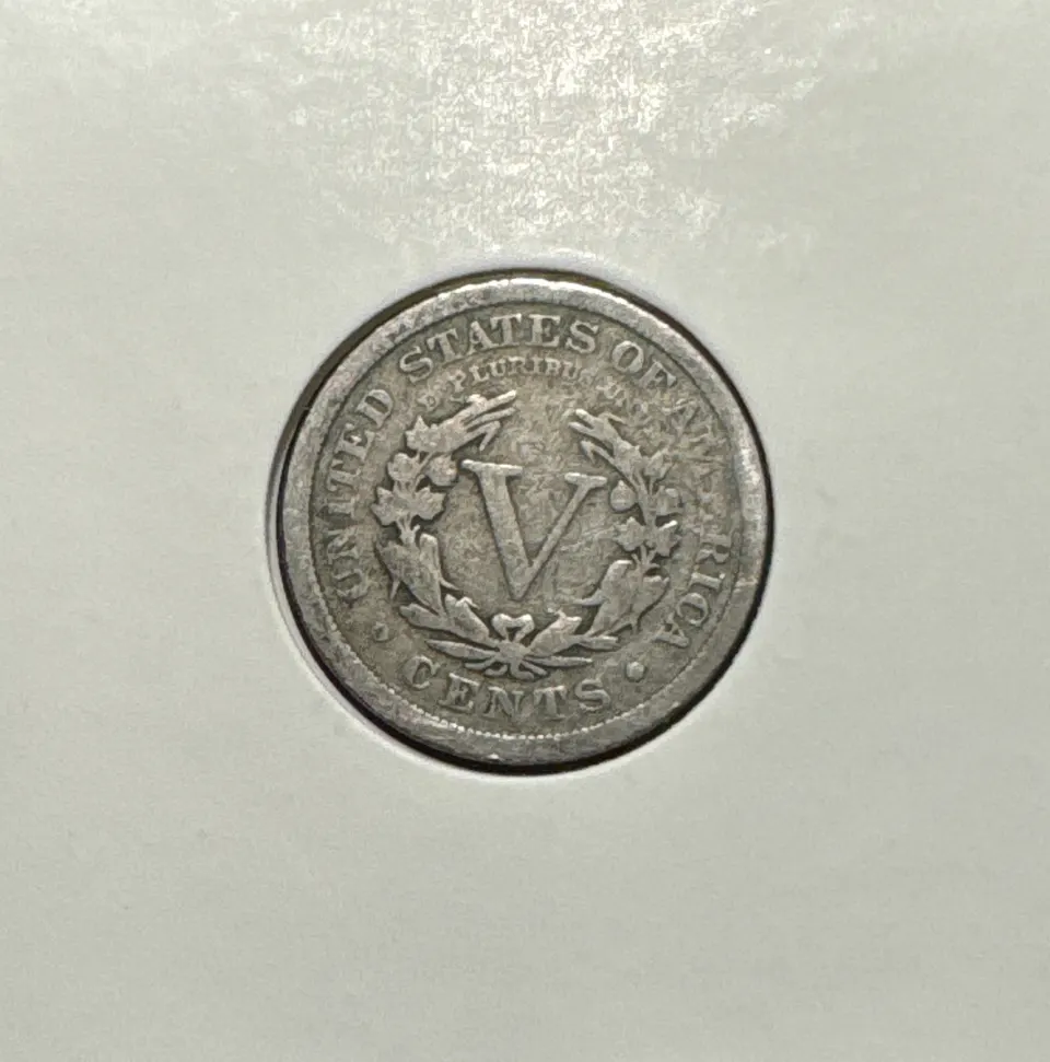 1909-P Liberty V Nickel Ungraded — back