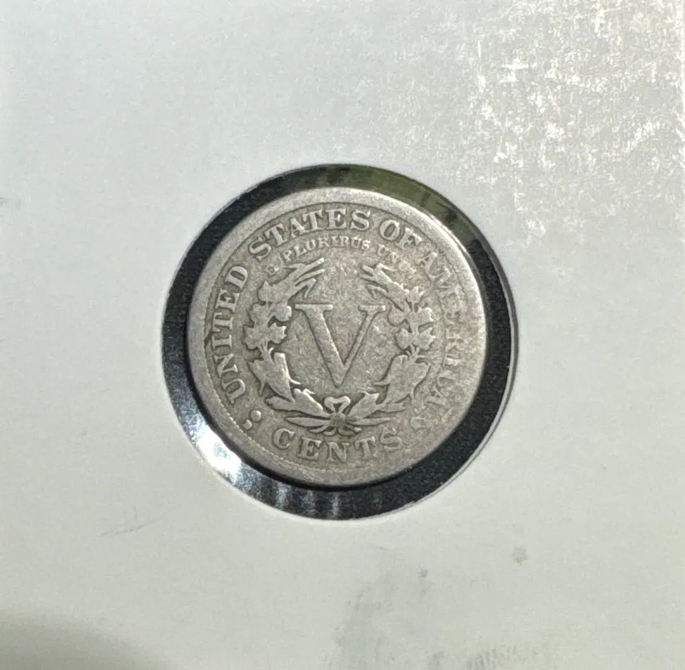 1912-D Liberty V Nickel Ungraded — back