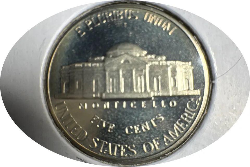 1989-S Jefferson Nickel Ungraded — back