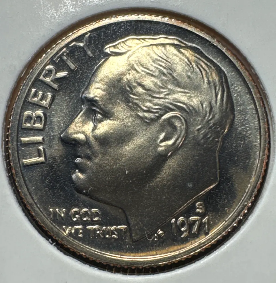 1971-S Roosevelt Dime Ungraded — front