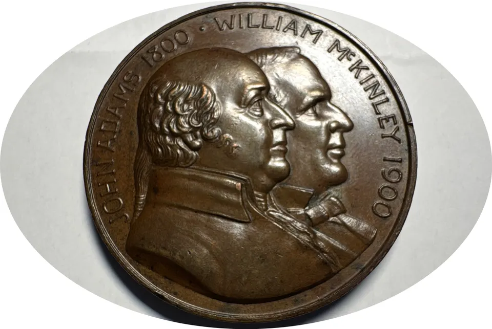 1900 John Adams-William McKinley - US Capital in DC Commemorative Medal Ungraded — front