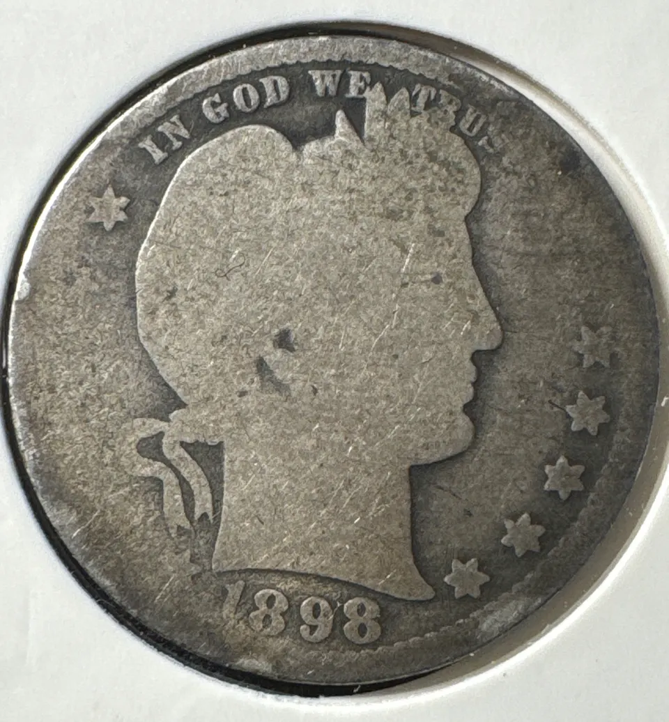 1898-O Barber Quarter Ungraded — front