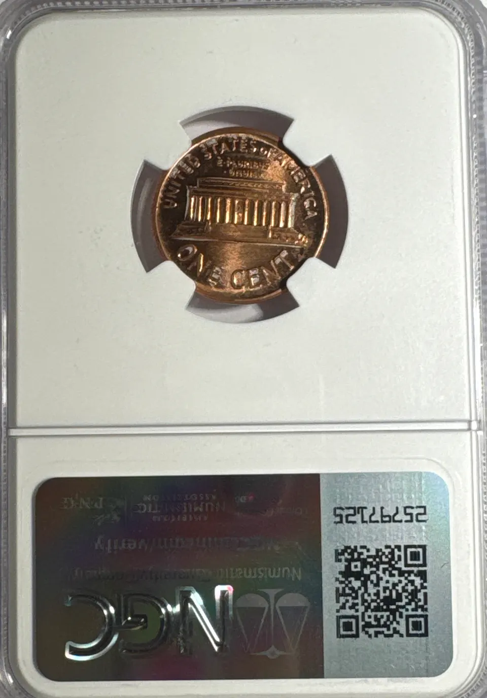 1987-P Lincoln Cent BU — back