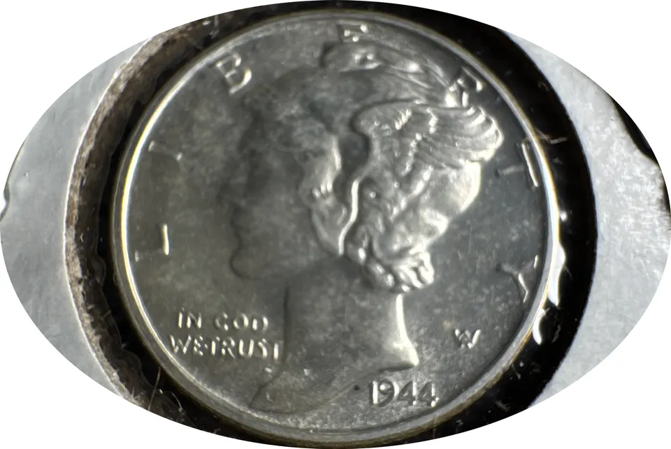 1944-S Mercury Dime Ungraded — front