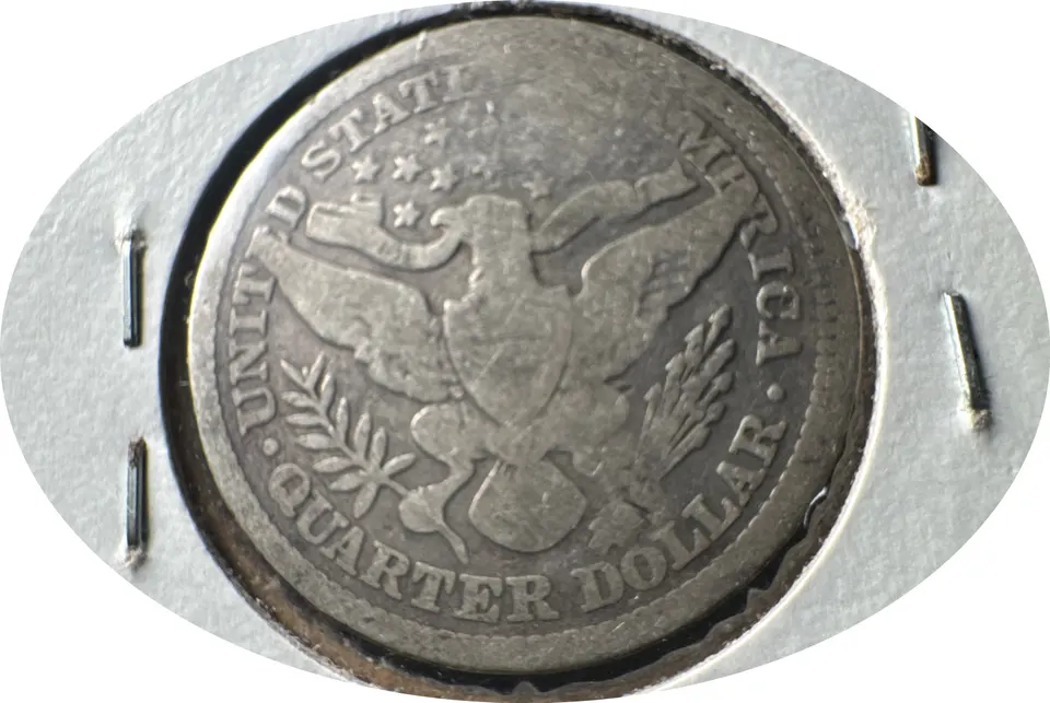 1897-P Barber Quarter Ungraded — back