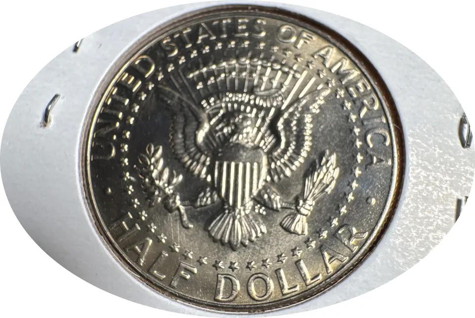 1987-D Kennedy Half Dollar Ungraded — back