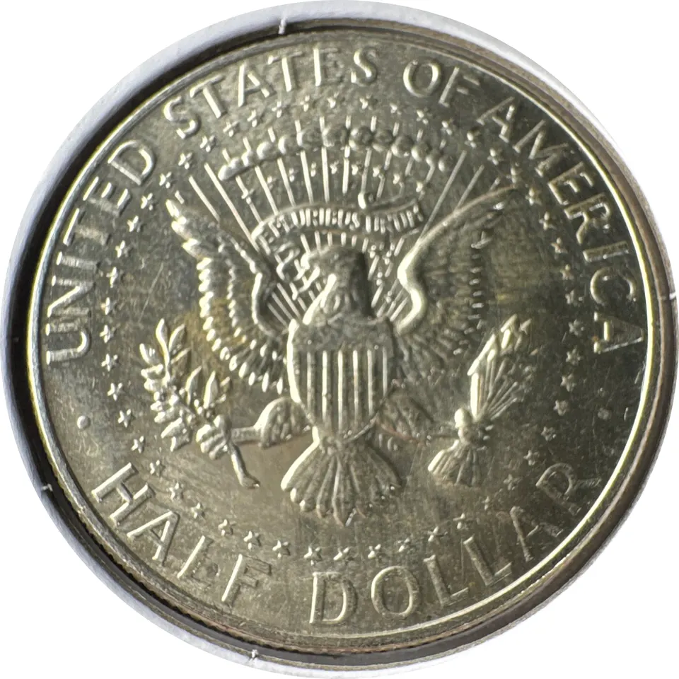 1967-P Kennedy Half Dollar Ungraded — back