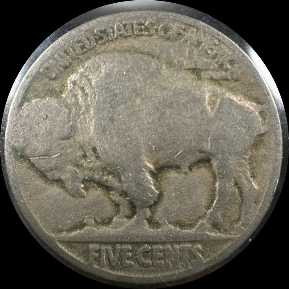 1923-P Buffalo Nickel Ungraded — back