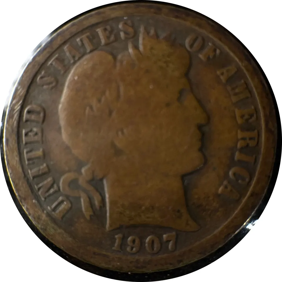 1907-O Barber Dime Ungraded — front