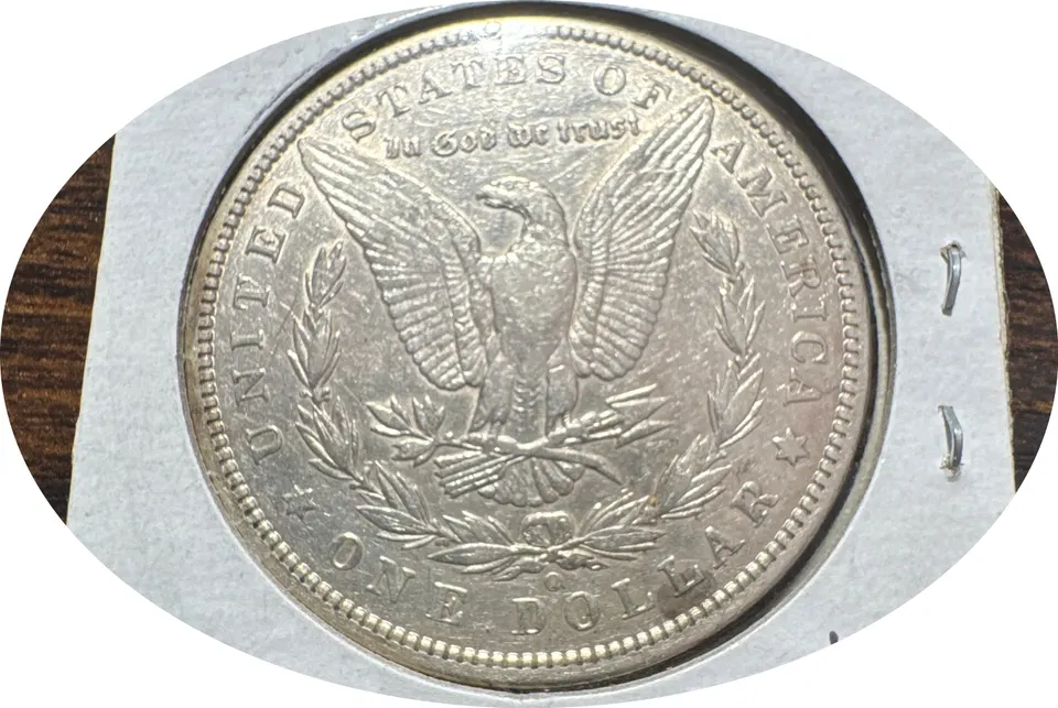 1896-O Morgan Dollar Ungraded — back