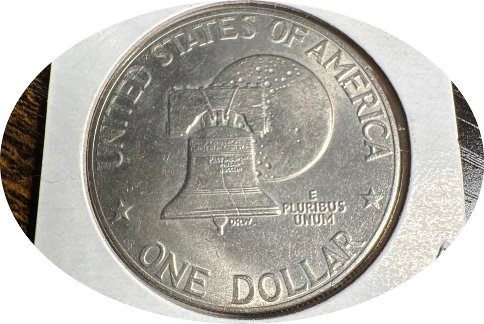 1976-P Eisenhower Dollar Ungraded — back