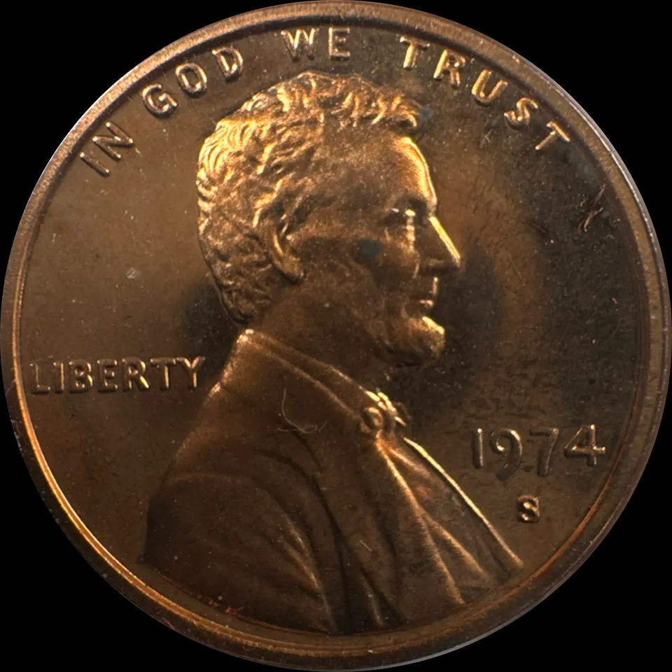 1974-S Lincoln Cent Ungraded — front