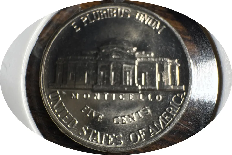 1986-D Jefferson Nickel Ungraded — back