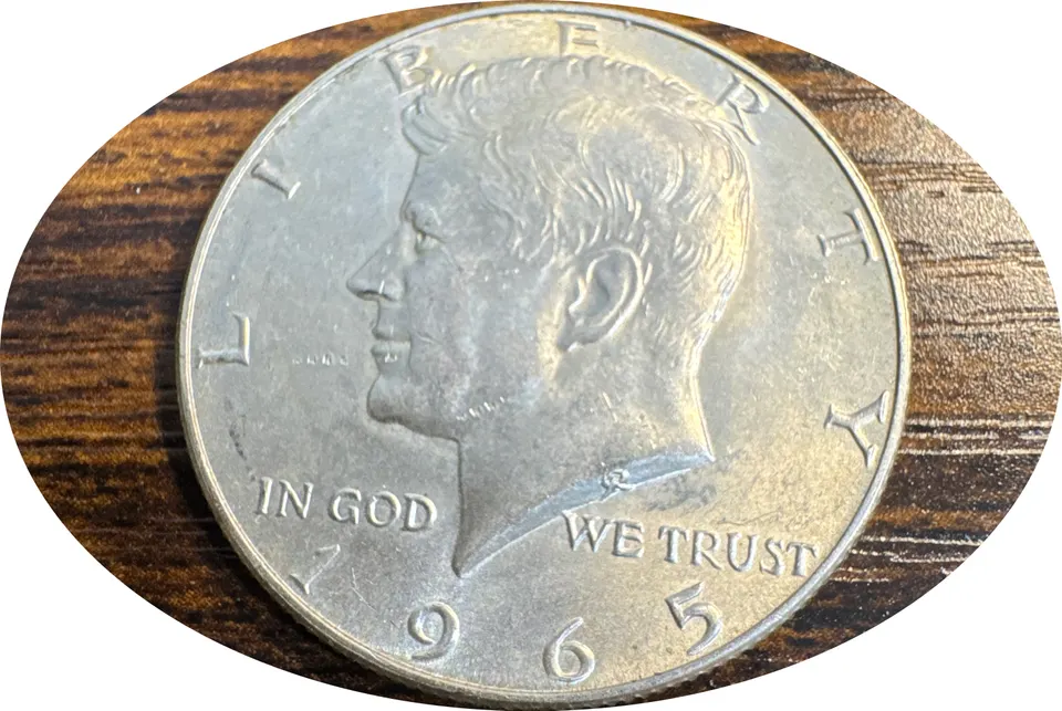 1965-P Kennedy Half Dollar Ungraded — front