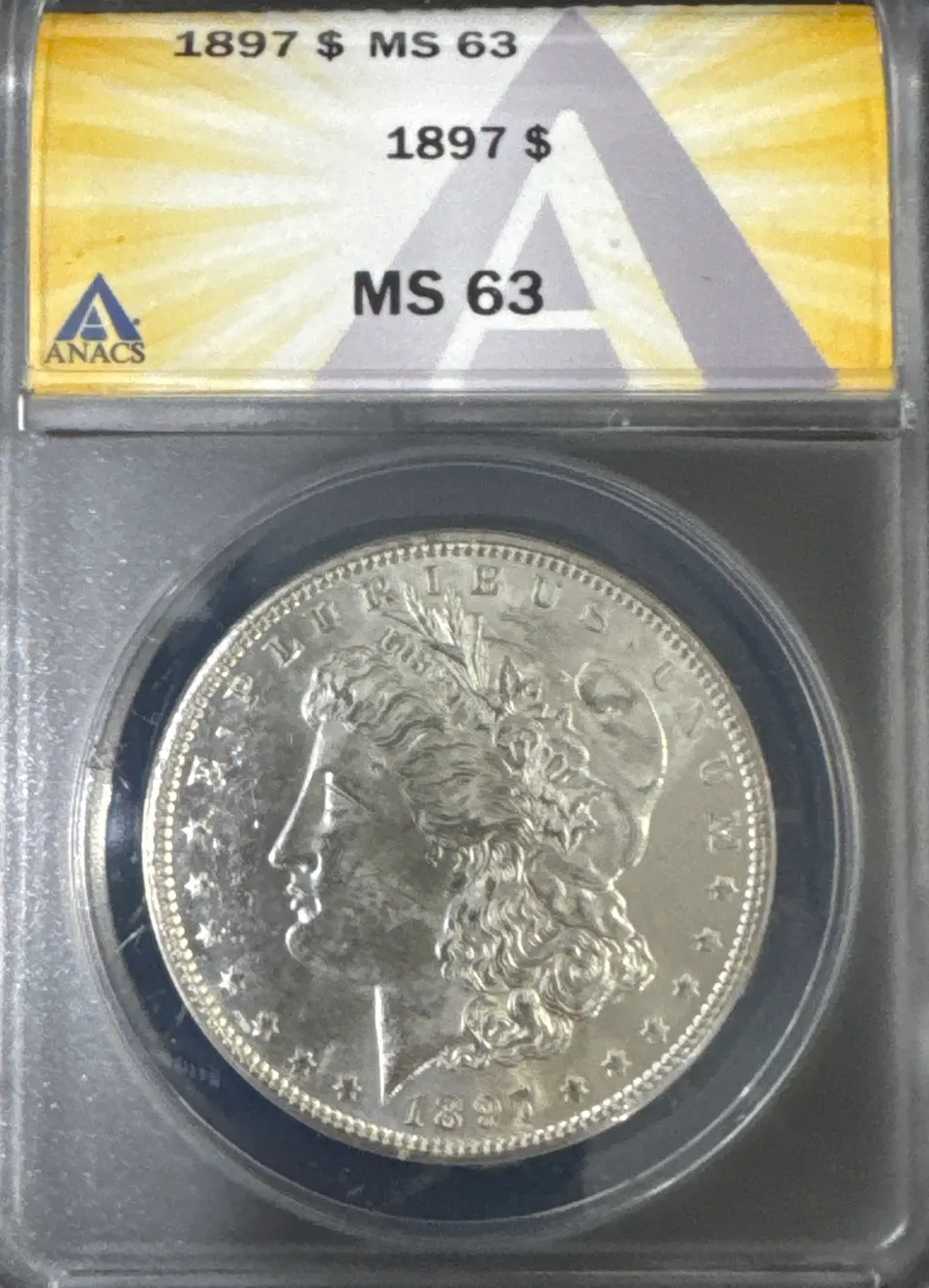 1897-P Morgan Dollar MS63 — front