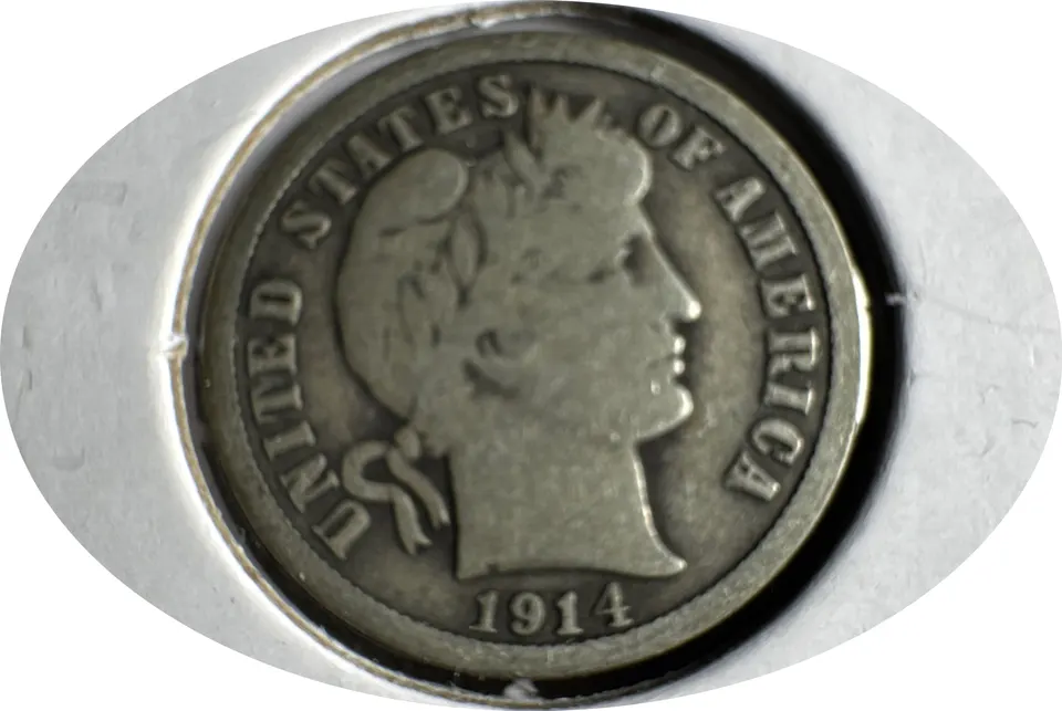 1914-P Barber Dime Ungraded — front