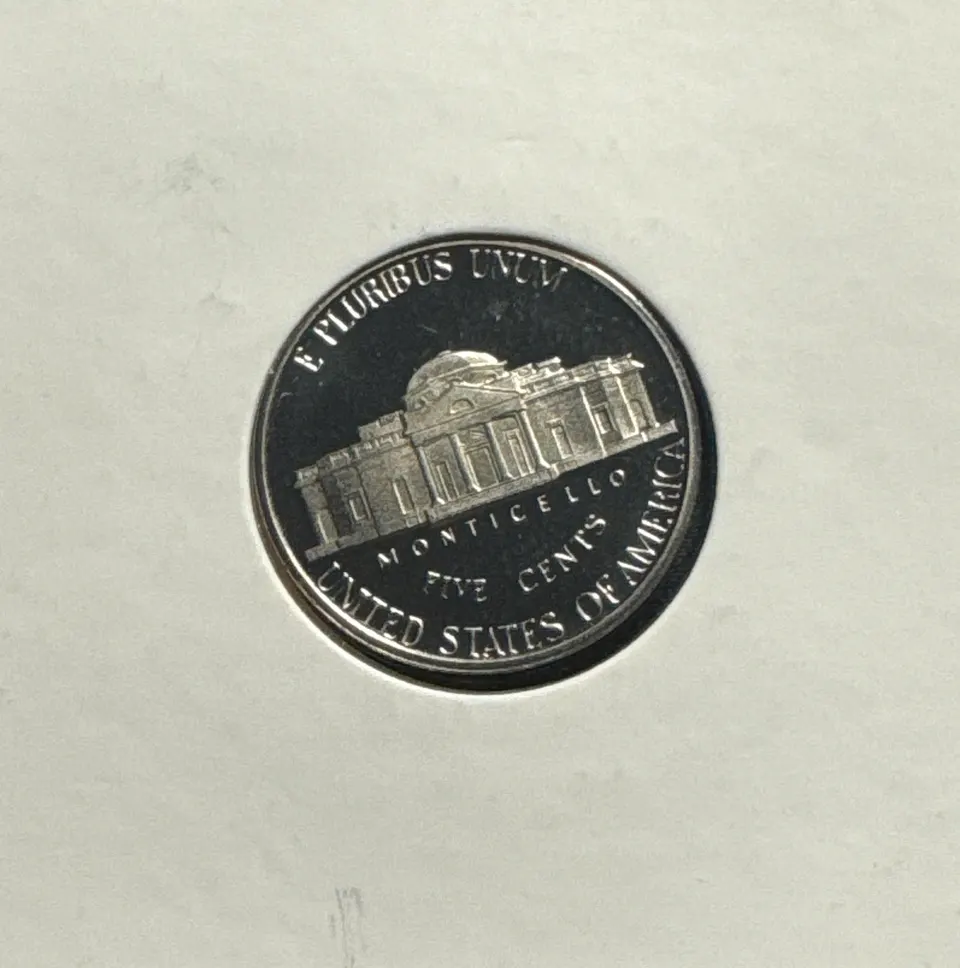 1978-S Jefferson Nickel Ungraded — back
