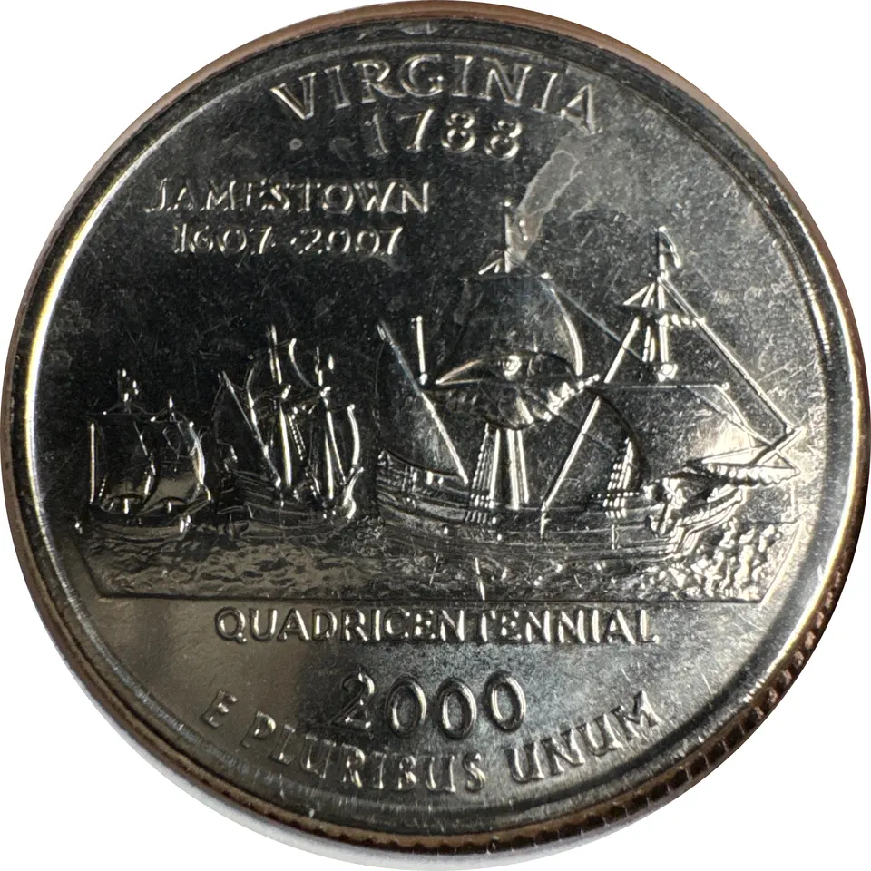 2000-D Washington Quarter Ungraded — back