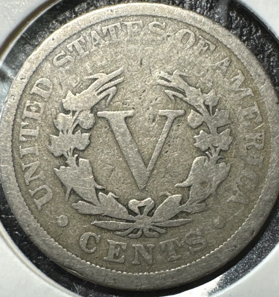 1902-P Liberty V Nickel Ungraded — back