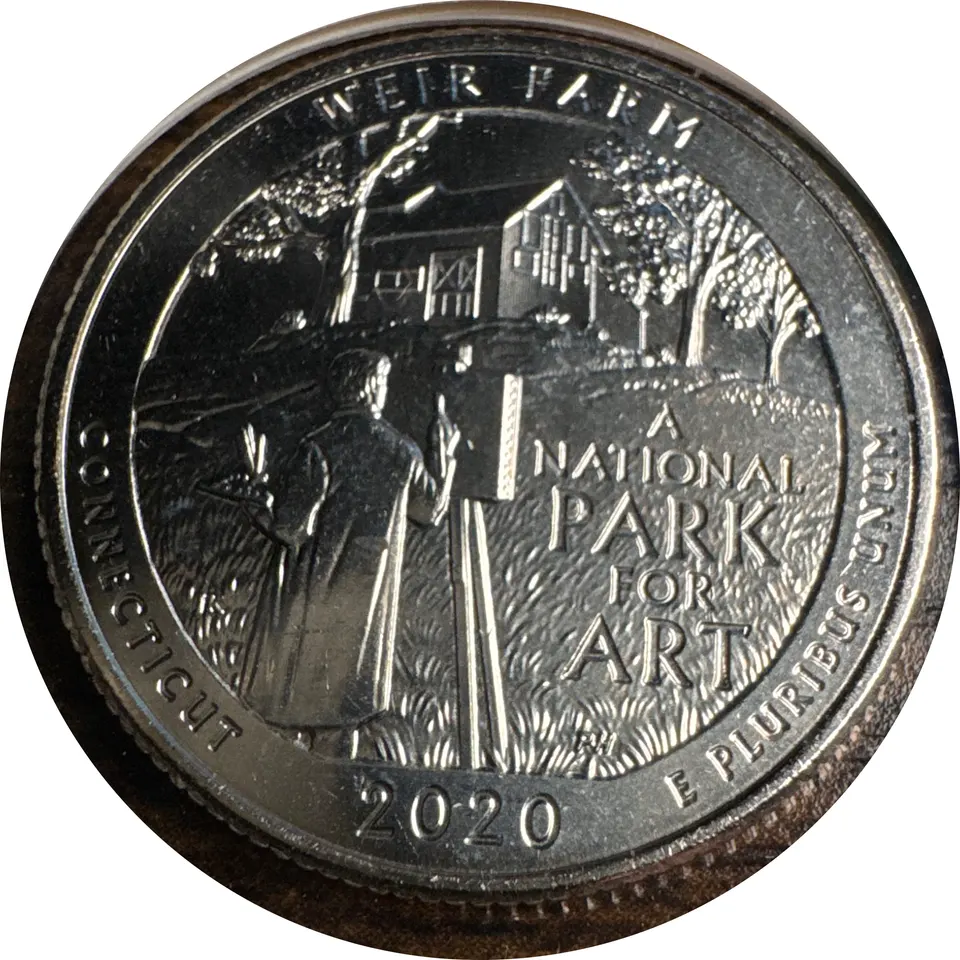 2020-P Washington Quarter Ungraded — back