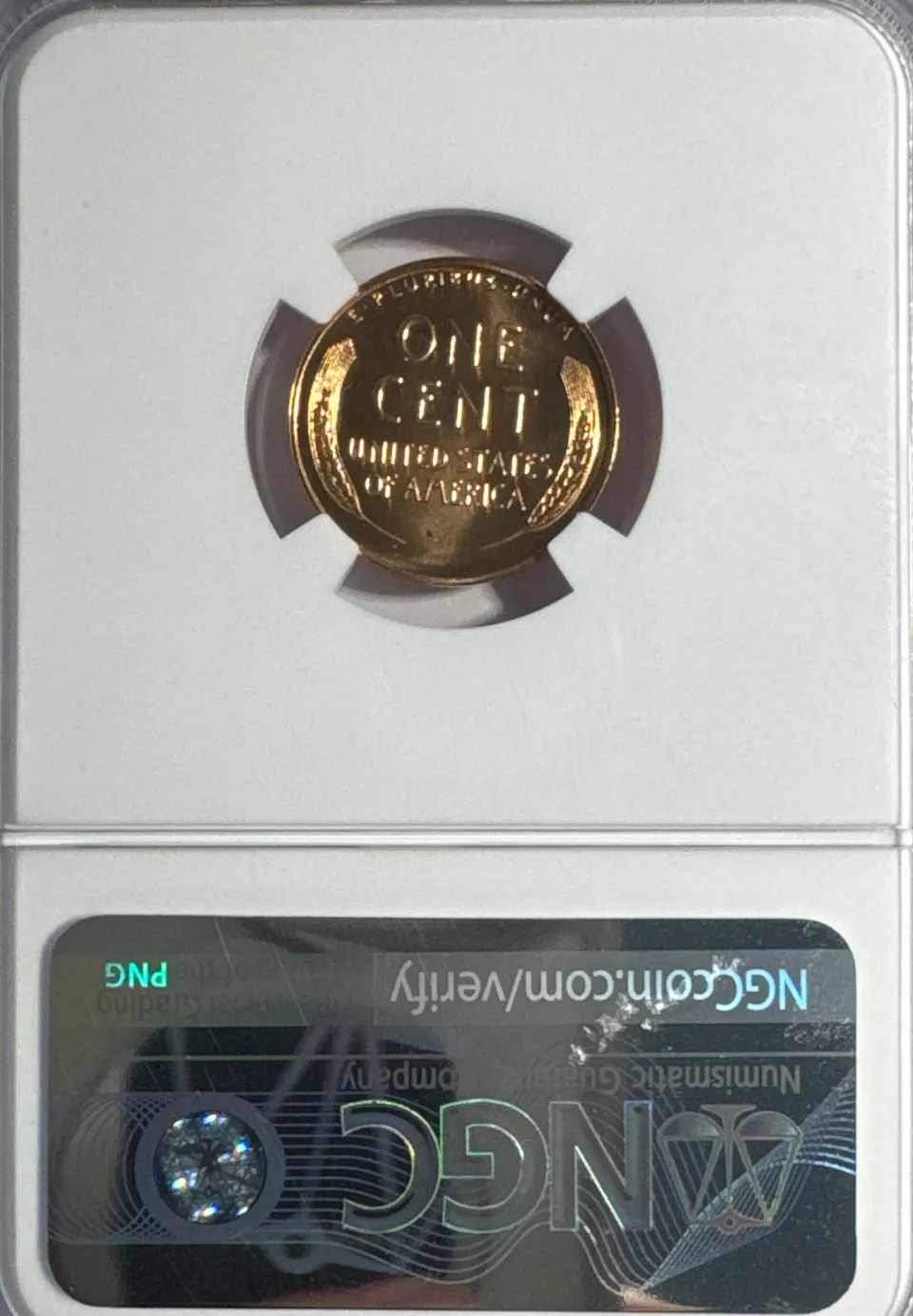 1956-P Lincoln Cent PF67 — back