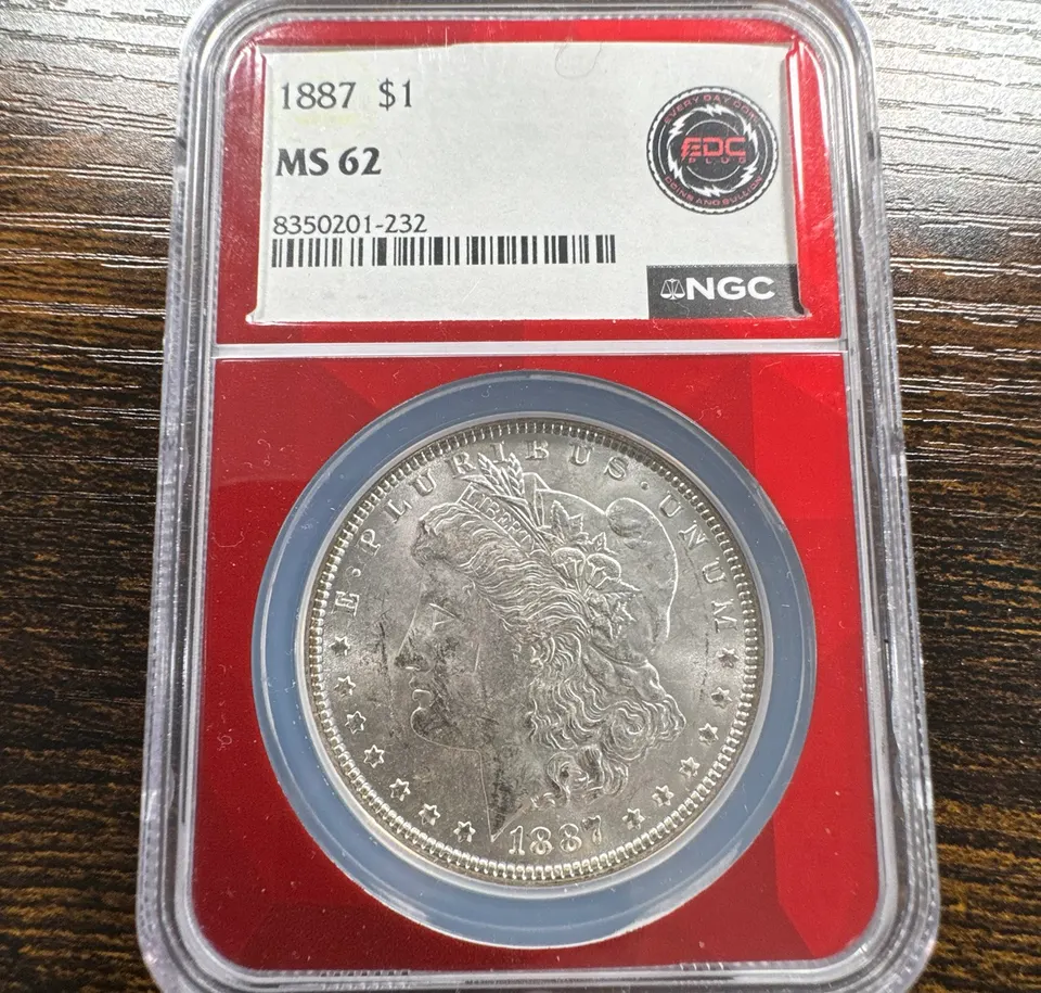 1887-P Morgan Dollar MS62 — front