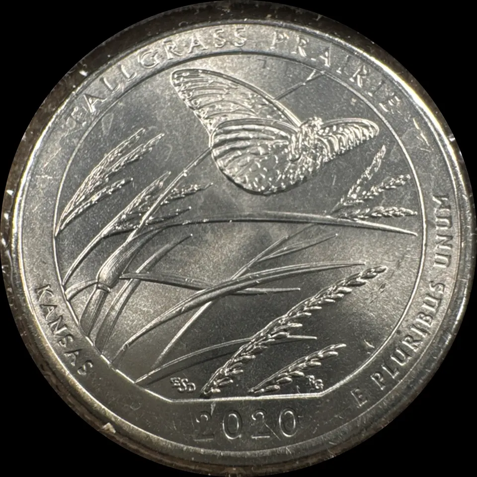 2020-P Washington Quarter Ungraded — back