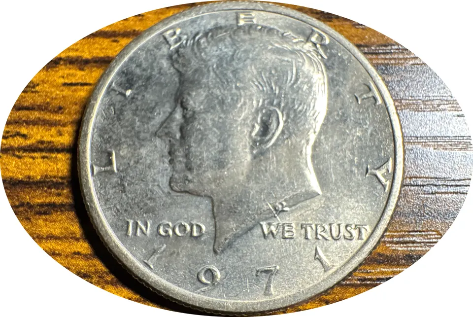 1971-P Kennedy Half Dollar Ungraded — front