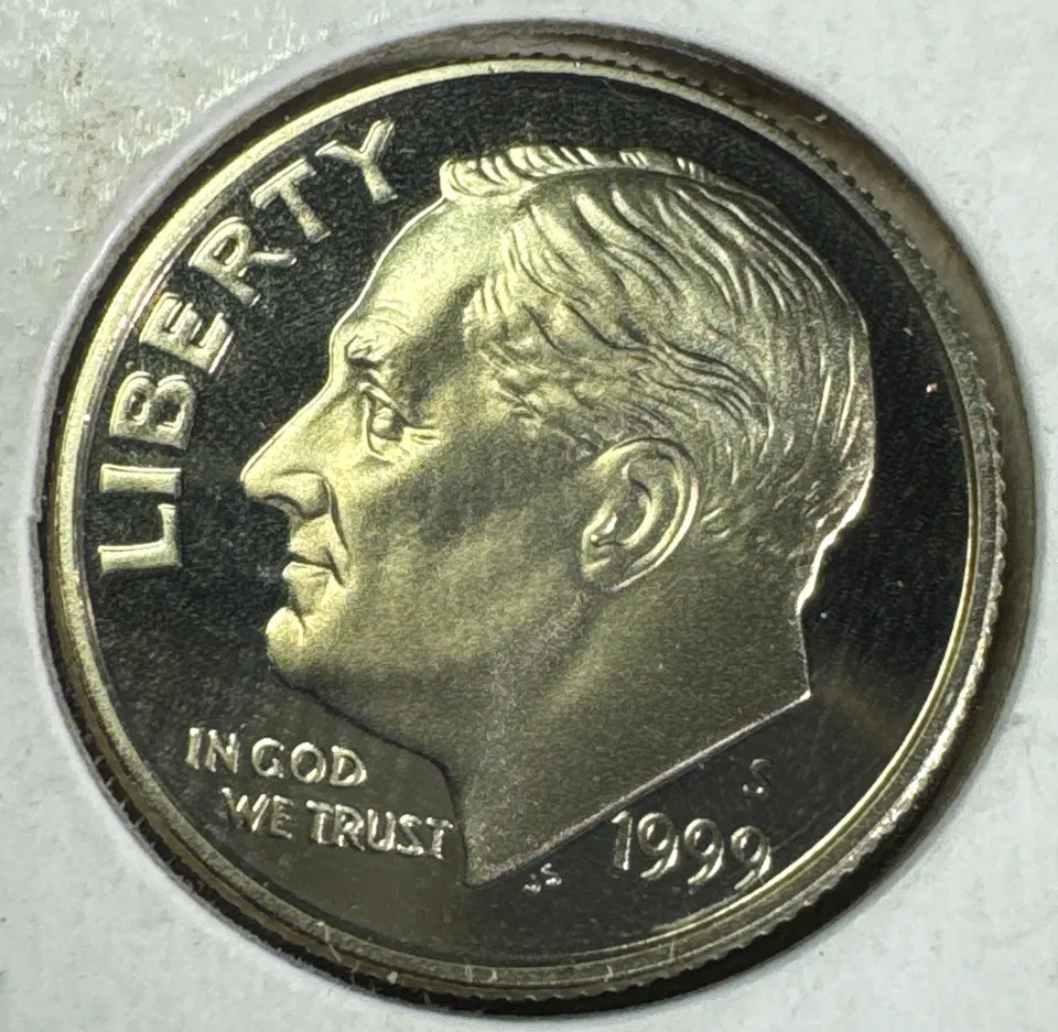 1999-S Roosevelt Dime Ungraded — front