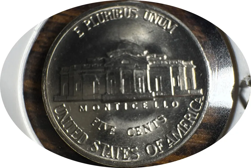 1986-D Jefferson Nickel Ungraded — back