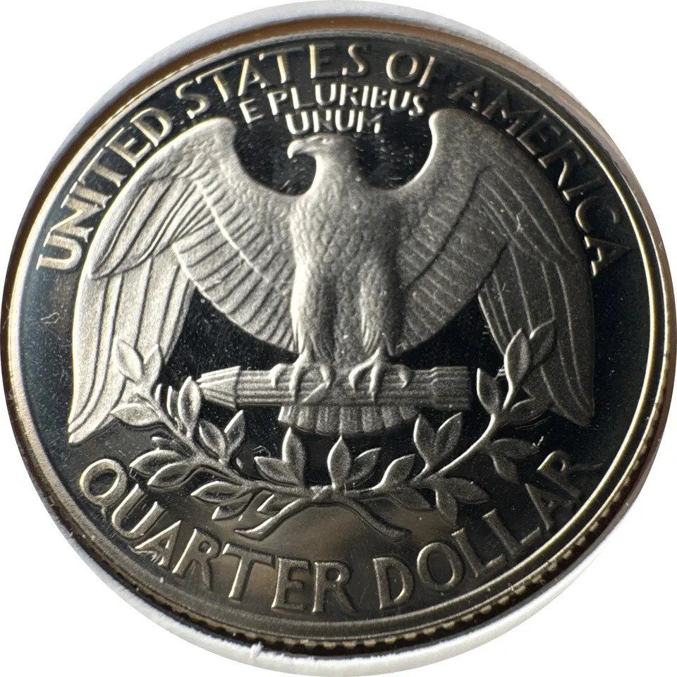1988-S Washington Quarter Ungraded — back