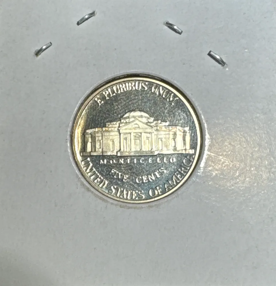 2001-S Jefferson Nickel Ungraded — back