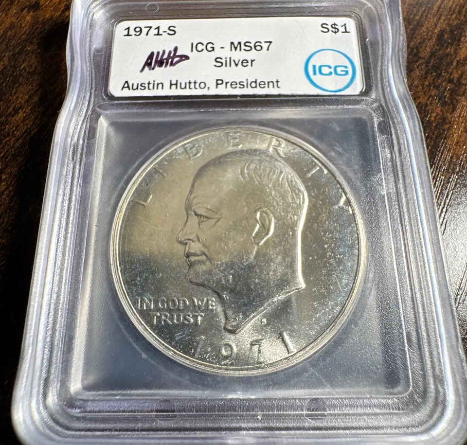 1971-S Eisenhower Dollar MS67 — front