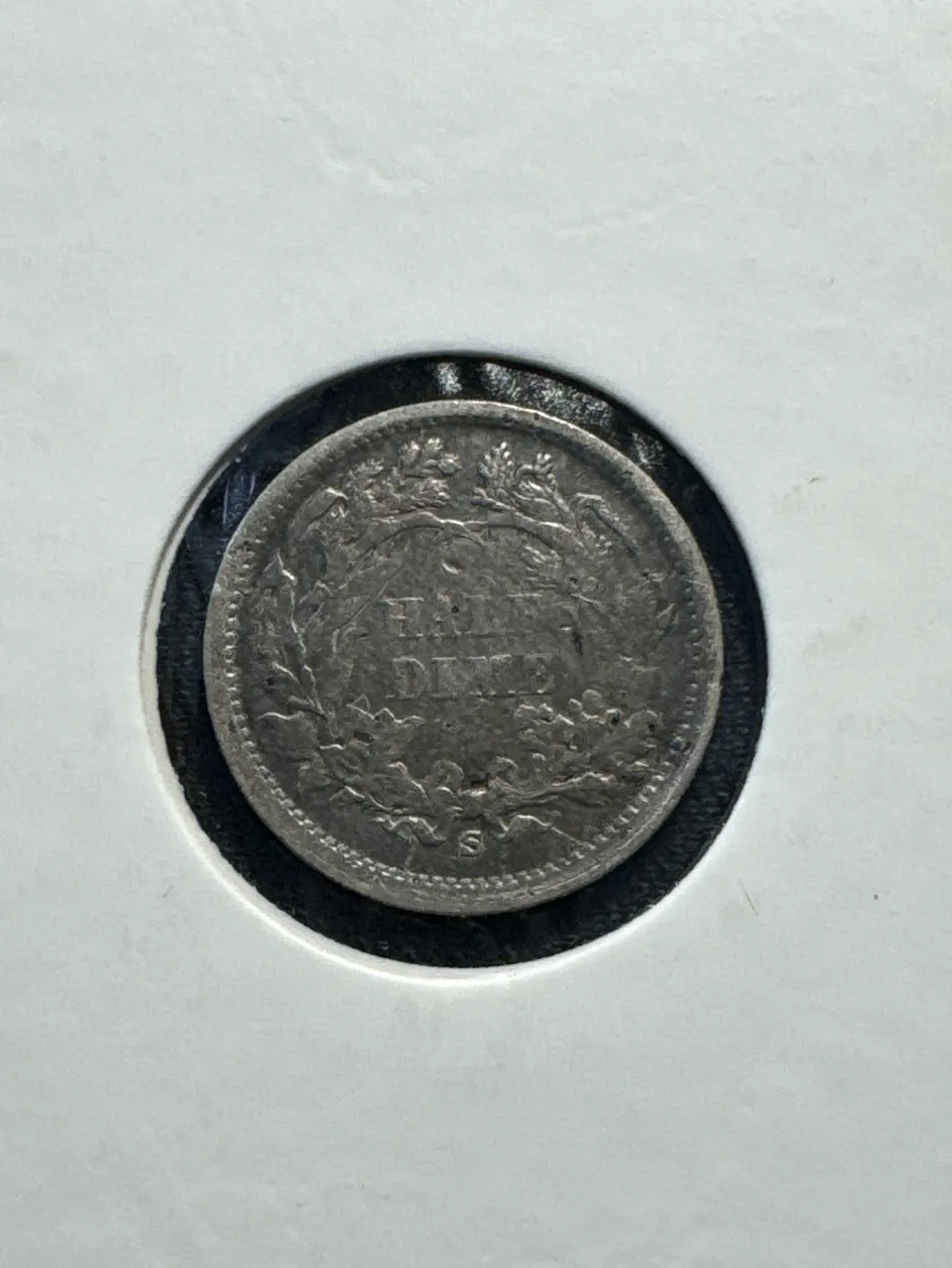 1868-S Liberty Seated Dime Ungraded — back