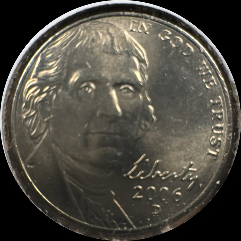 2006-D Jefferson Nickel Ungraded — front