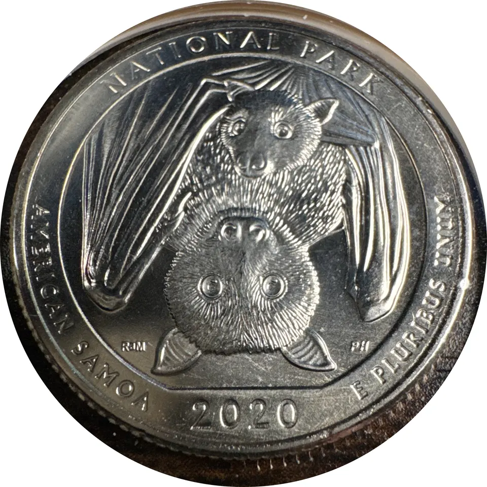 2020-P Washington Quarter Ungraded — back