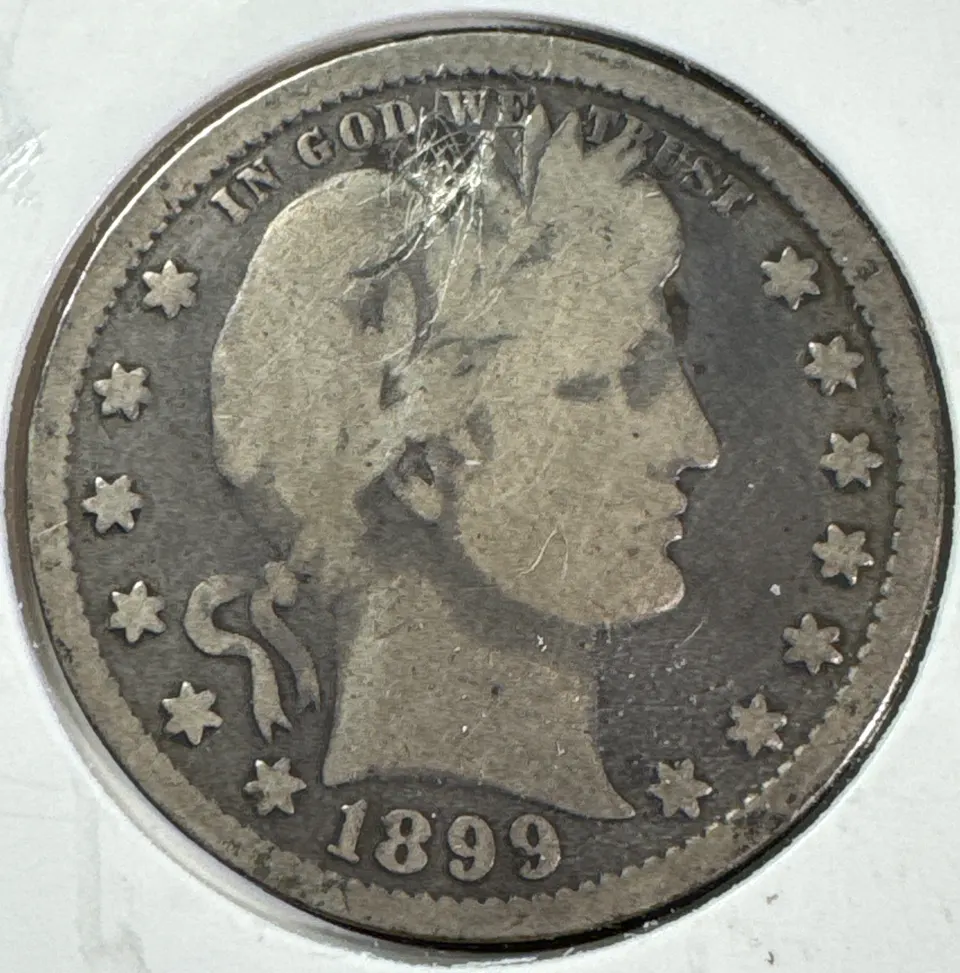 1899-P Barber Quarter Ungraded — front
