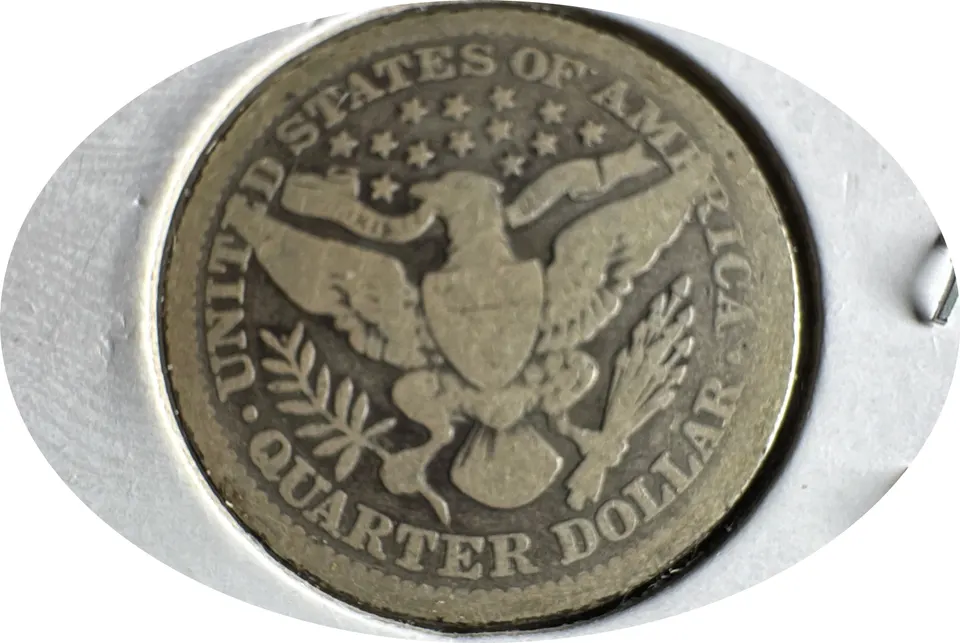 1903-P Barber Quarter Ungraded — back