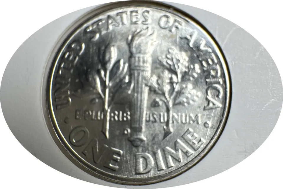 1959-D Roosevelt Dime Ungraded — back