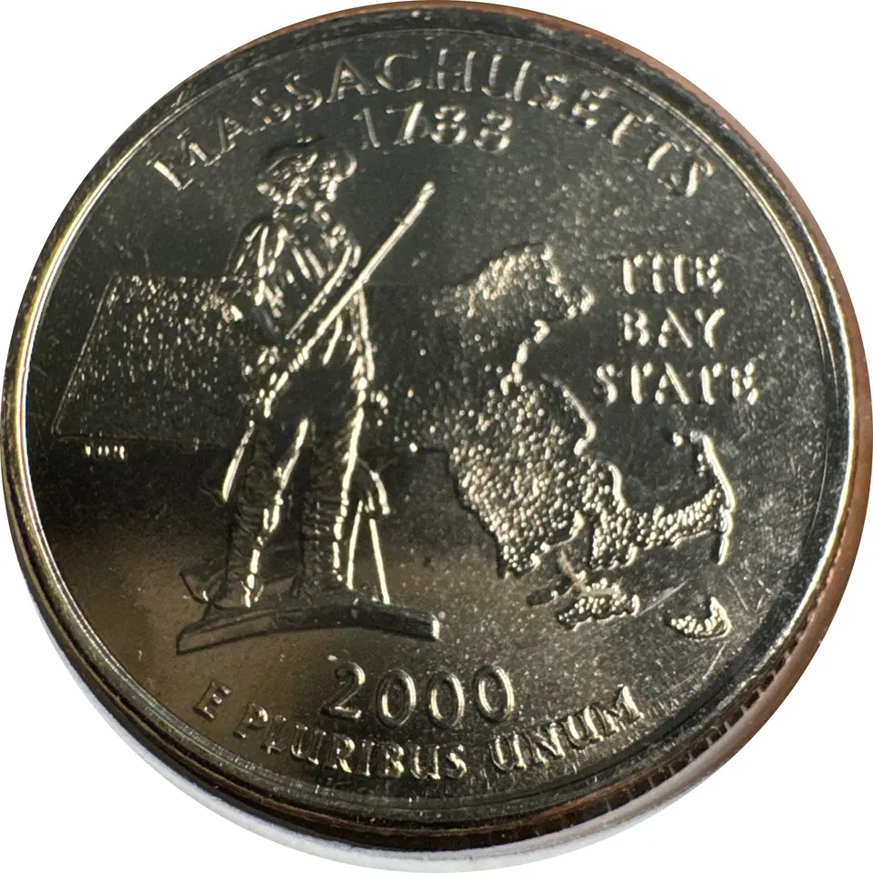 2000-P Washington Quarter Ungraded — back