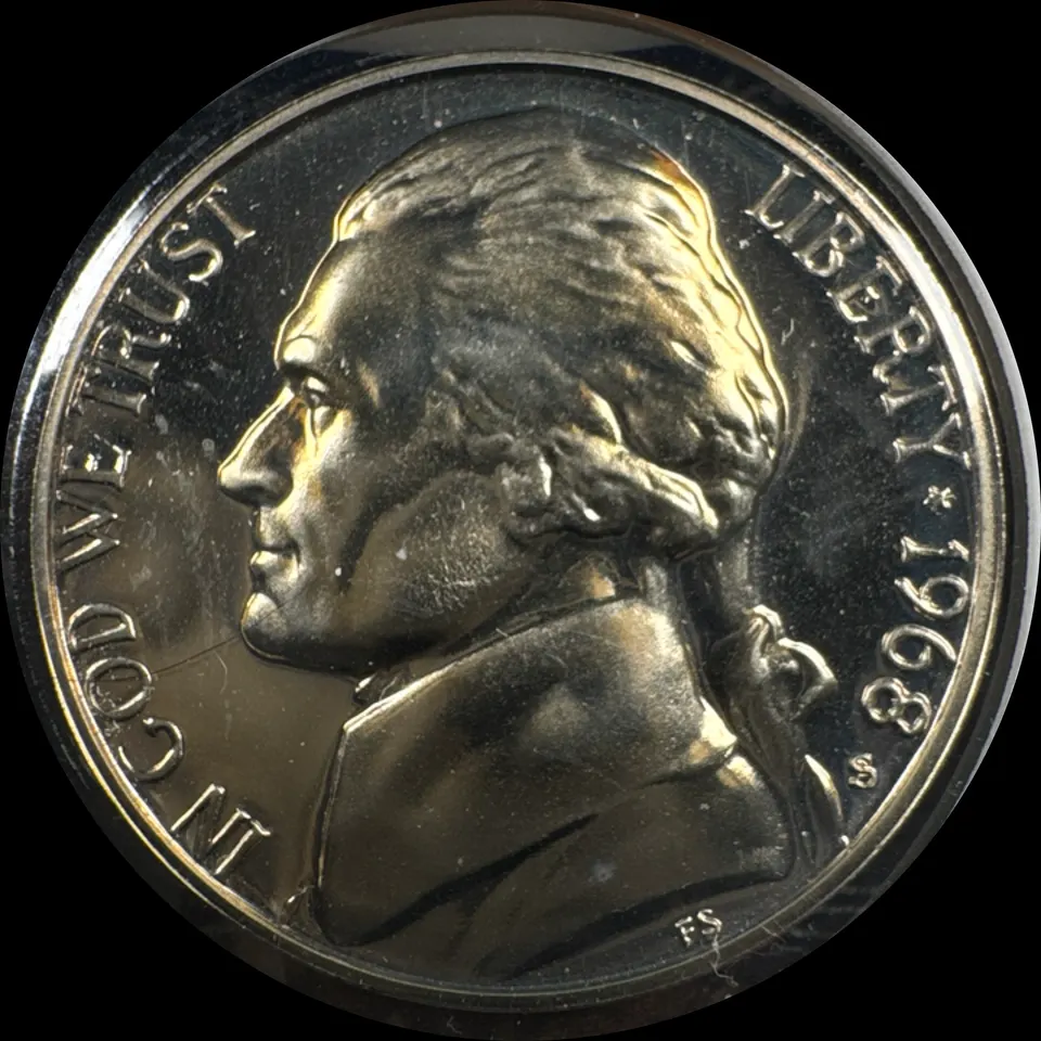 1968-S Jefferson Nickel Ungraded — front