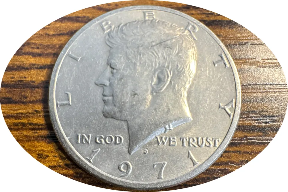 1971-D Kennedy Half Dollar Ungraded — front