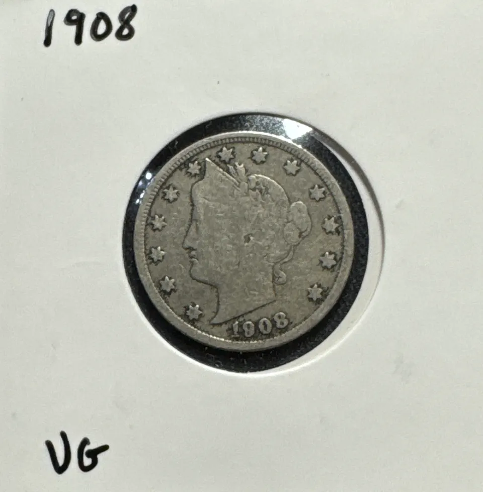 1908-P Liberty V Nickel Ungraded — front