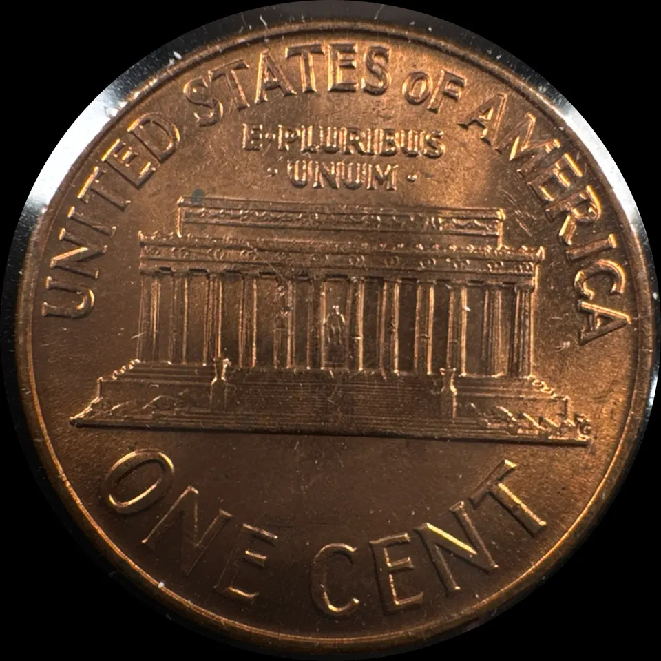 1960-P Lincoln Cent Ungraded — back