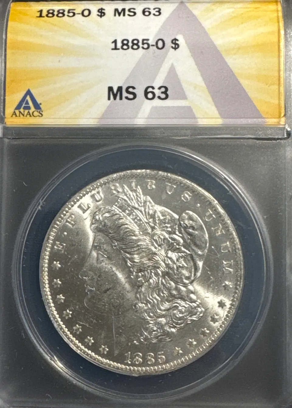 1885-O Morgan Dollar MS63 — front