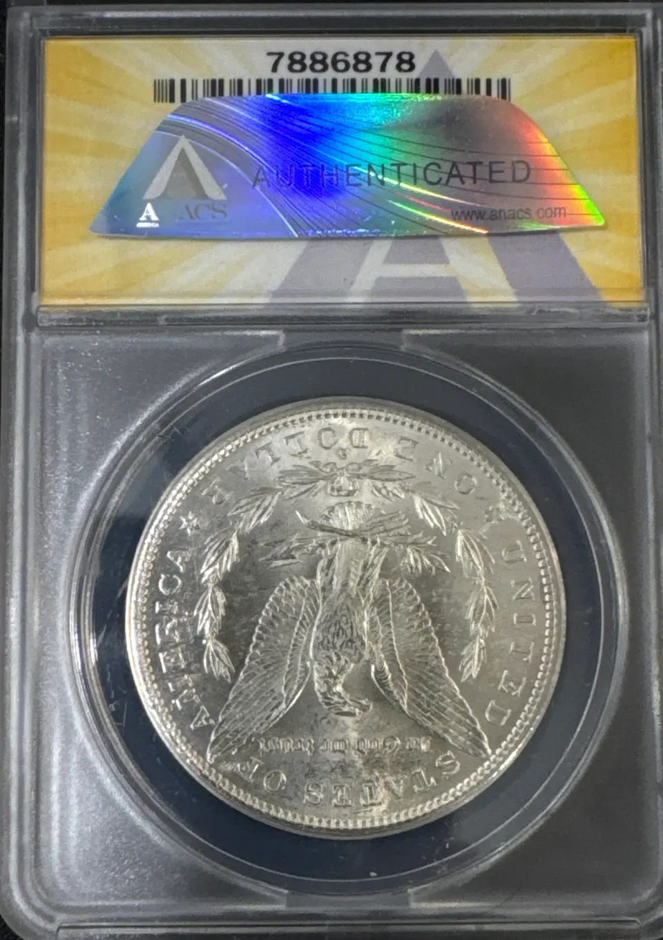 1882-S Morgan Dollar MS62 — back