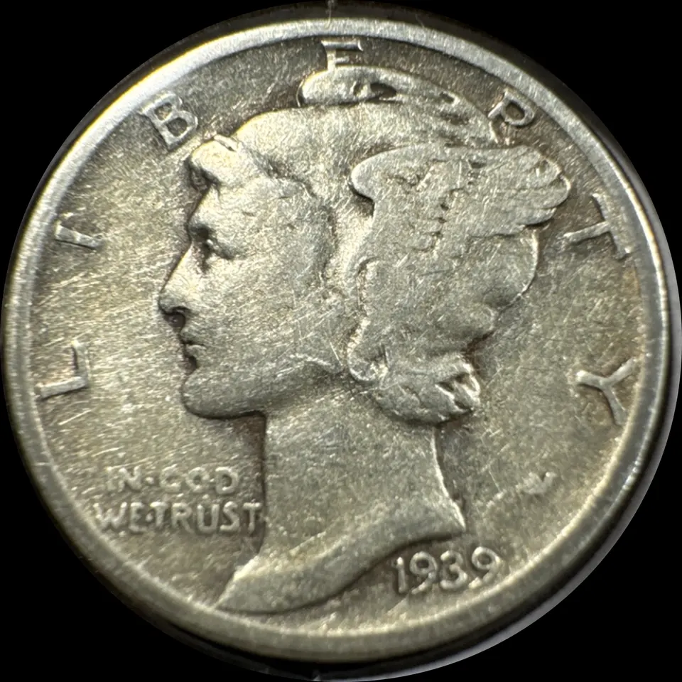 1939-P Mercury Dime Ungraded — front