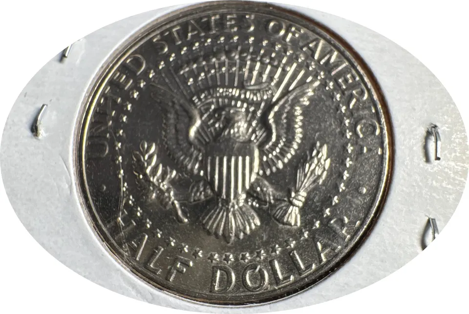 1987-P Kennedy Half Dollar Ungraded — back