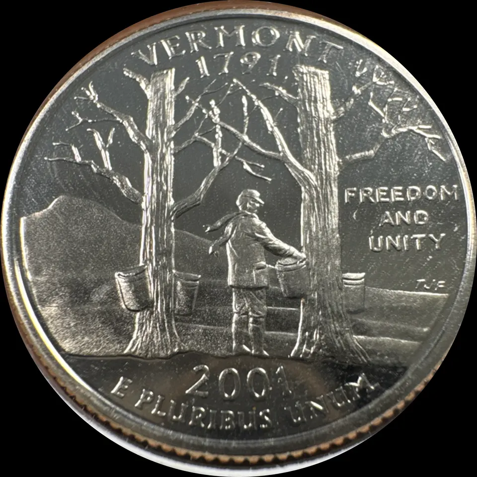 2001-S Washington Quarter Ungraded — back